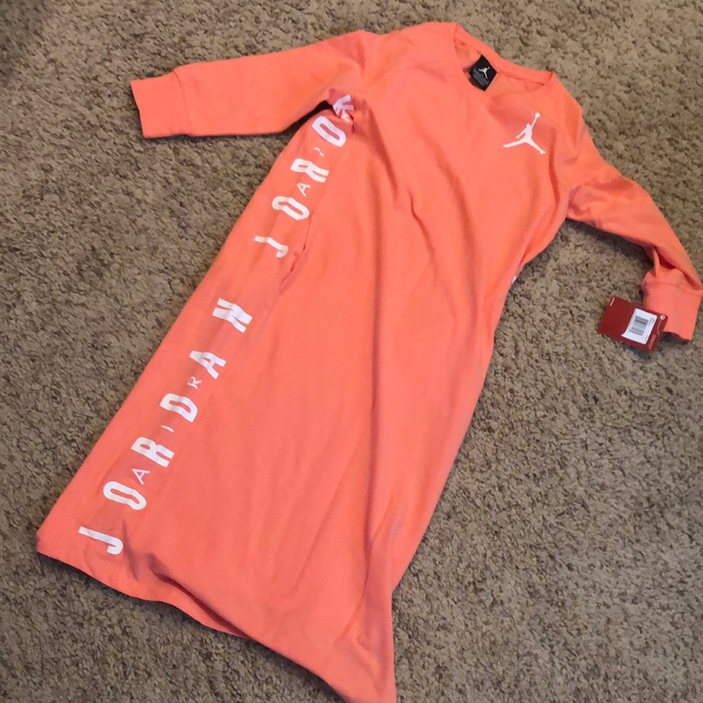 Girls Nike Air Jordan long sleeve Pocket Dress